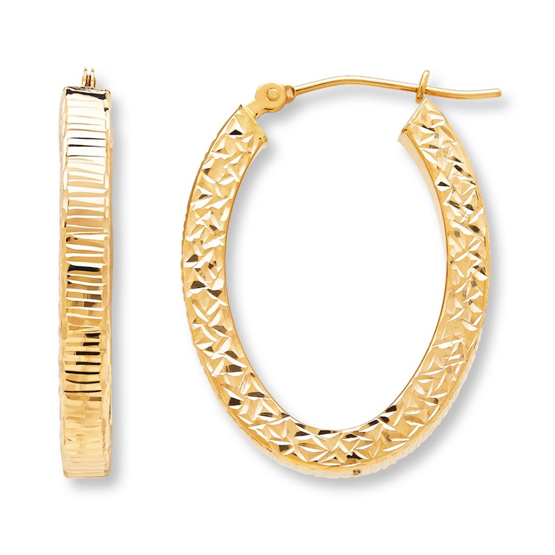 Hoop Earrings 10K Yellow Gold