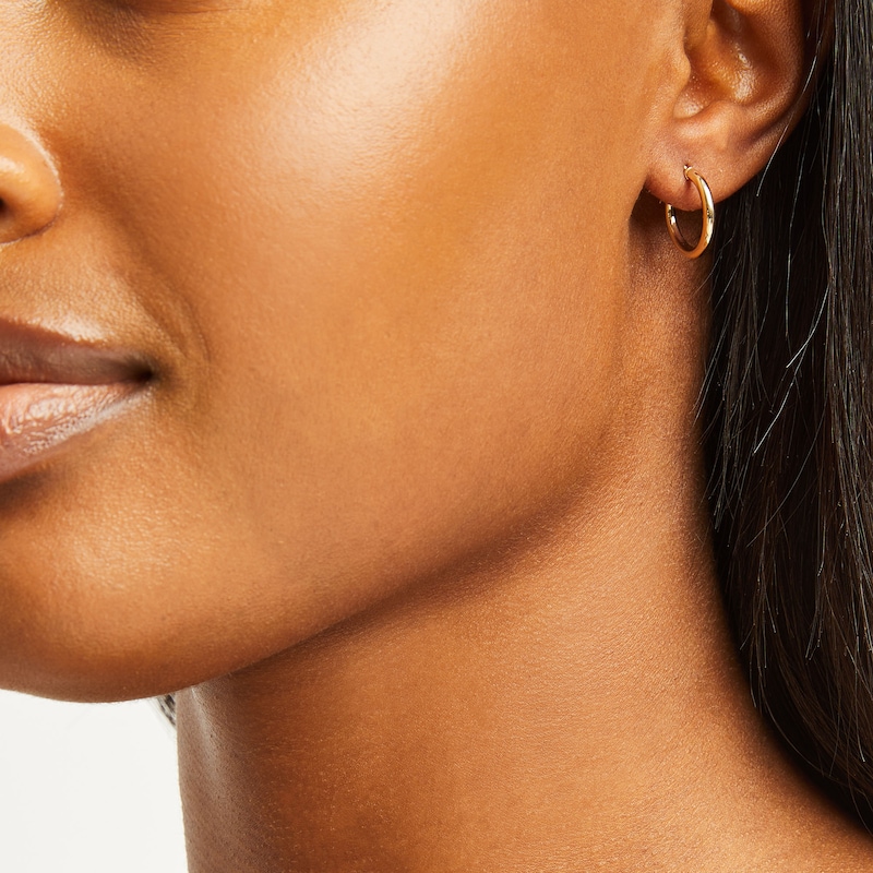 Main Image 3 of Hoop Earrings 14K Yellow Gold 15mm