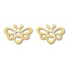 Bee Earrings 10K Yellow Gold