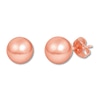 Thumbnail Image 2 of 8mm Ball Earrings 14K Rose Gold
