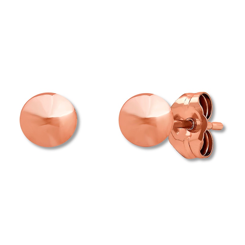Main Image 2 of 5mm Ball Earrings 14K Rose Gold