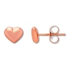 Thumbnail Image 1 of Children's Heart Earrings 14K Rose Gold