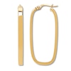Thumbnail Image 1 of Rectangular Hoop Earrings 10K Yellow Gold