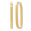 Thumbnail Image 2 of Rectangular Hoop Earrings 10K Yellow Gold