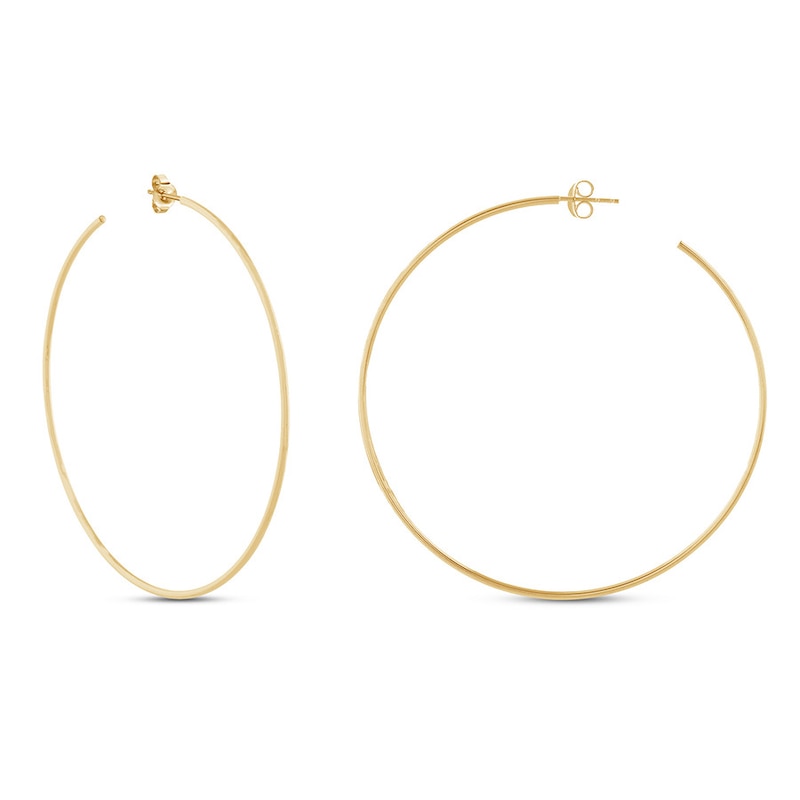 14K Yellow Gold Filled 60mm Large Circle Hoop Dangle Earrings Women/Girl  Jewelry