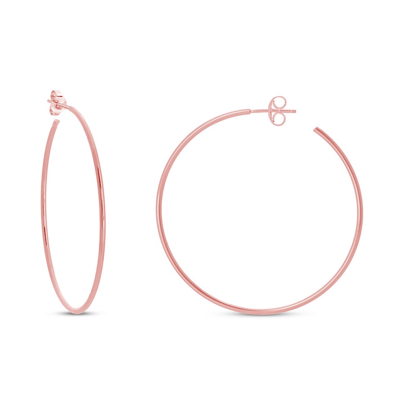 Main Image 1 of Hoop Earrings 14K Rose Gold 40mm