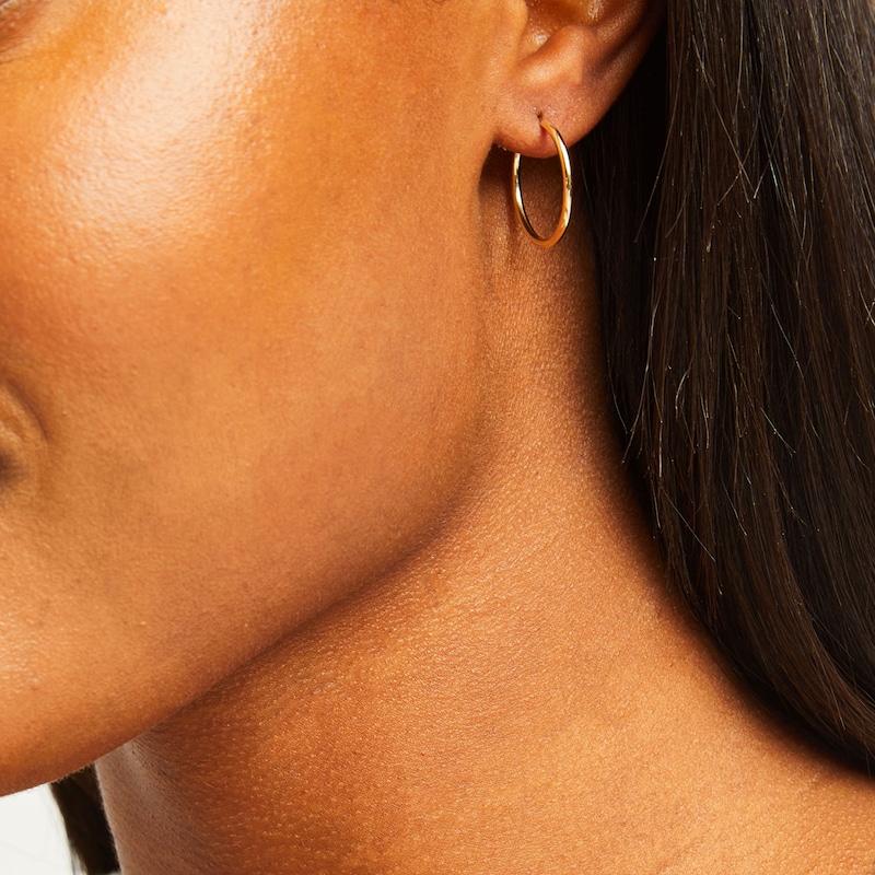Main Image 2 of Continuous Hoop Earrings 14K Yellow Gold 20mm