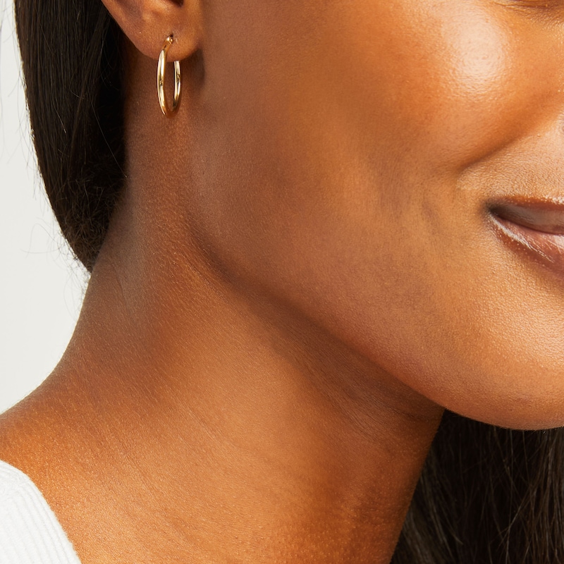 Main Image 2 of Hoop Earrings 14K Yellow Gold 20mm