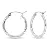 Thumbnail Image 1 of Hoop Earrings 14K White Gold 20mm