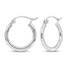 Thumbnail Image 1 of Hoop Earrings 14K White Gold 15mm
