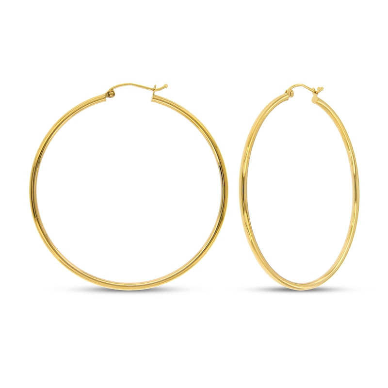 Main Image 1 of Hoop Earrings 14K Yellow Gold 50mm