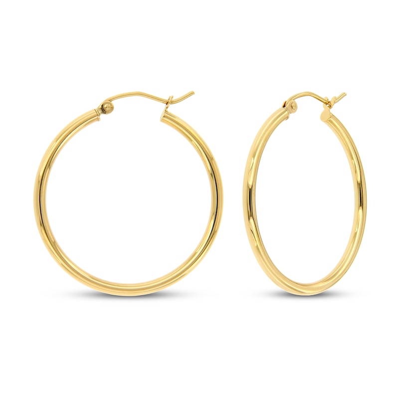 Main Image 1 of Hoop Earrings 14K Yellow Gold 30mm