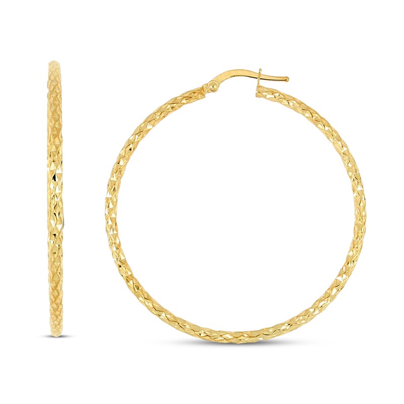 Main Image 2 of Hoop Earrings 14K Yellow Gold 40mm