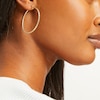Thumbnail Image 3 of Hoop Earrings 14K Yellow Gold 40mm