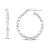Thumbnail Image 1 of Hoop Earrings 14K White Gold 15mm