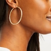 Thumbnail Image 2 of Hoop Earrings 14K Yellow Gold 50mm