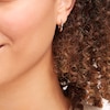 Thumbnail Image 2 of Stamped Fashion Hoop Earrings 14K White Gold