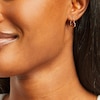 Thumbnail Image 2 of Stamped Heart Earrings 14K Yellow Gold