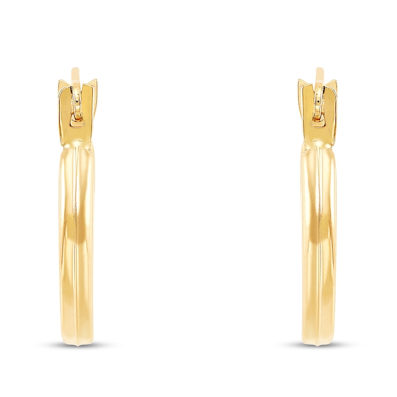 Main Image 3 of Children's Small Hoop Earrings 14K Yellow Gold