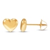 Thumbnail Image 1 of Children's Heart Earrings 14K Yellow Gold