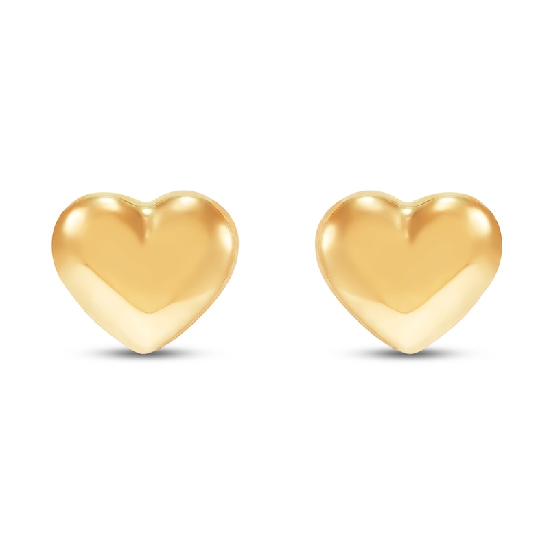 Main Image 3 of Children's Heart Earrings 14K Yellow Gold