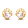 Thumbnail Image 1 of Children's Pink Cultured Pearl Shell Earrings 14K Yellow Gold