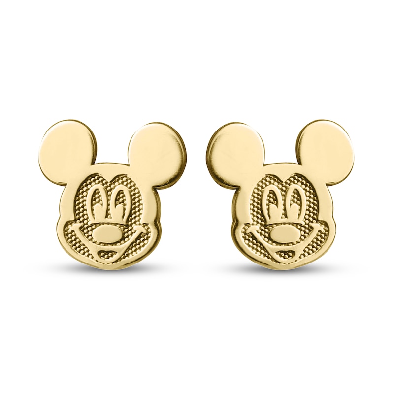 Main Image 1 of Children's Mickey Mouse Stud Earrings 14K Yellow Gold