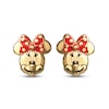 Thumbnail Image 1 of Children's Minnie Mouse Enamel Earrings 14K Yellow Gold