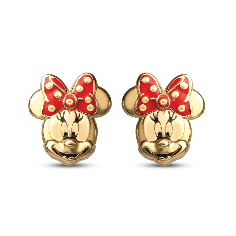 Children's Minnie Mouse Enamel Earrings