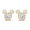 Thumbnail Image 1 of Children's Mickey Mouse Cubic Zirconia Stud Earrings 14K Yellow Gold
