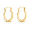 Thumbnail Image 0 of Children's Twisted Hoop Earrings 14K Yellow Gold