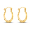 Thumbnail Image 1 of Children's Twisted Hoop Earrings 14K Yellow Gold