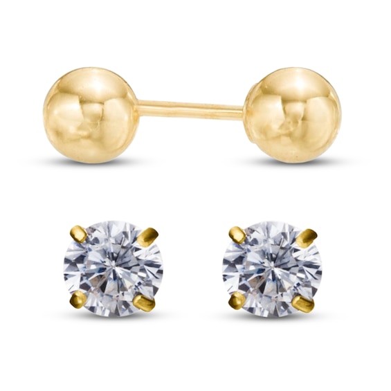 Kay Children's Stud Earrings Boxed Set 14K Yellow Gold