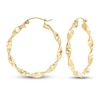 Thumbnail Image 1 of Twist Hoop Earrings 14K Yellow Gold 20mm