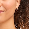 Thumbnail Image 2 of Beaded Hoop Earrings 14K White Gold