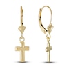 Thumbnail Image 1 of Cross Dangle Earrings 14K Yellow Gold