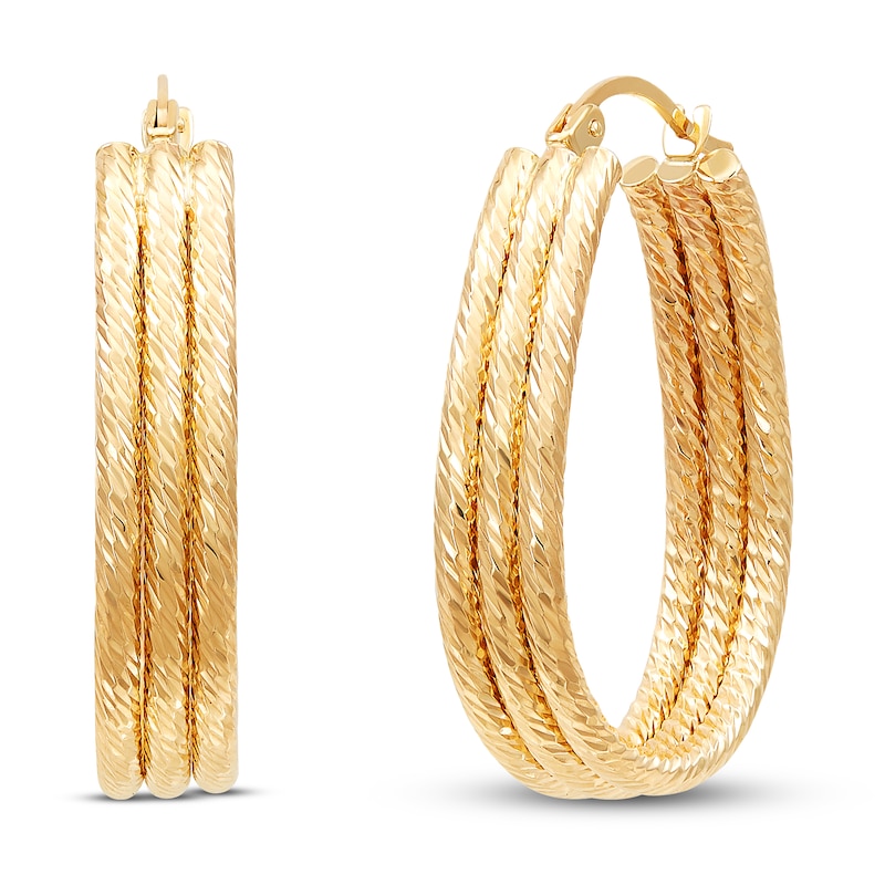 Main Image 1 of Hoop Earrings 14K Yellow Gold