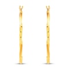 Thumbnail Image 2 of Twisted Hoop Earrings 14K Yellow Gold