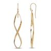 Infinity Drop Earrings 10K Yellow Gold