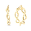 Thumbnail Image 0 of Open Tube Twist Hoop Earrings 10K Yellow Gold 30mm