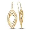 Thumbnail Image 0 of Oval Twist Dangle Earrings 14K Yellow Gold