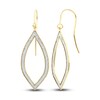 Thumbnail Image 0 of Glitter Drop Earrings 14K Yellow Gold