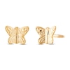 Thumbnail Image 1 of Small Butterfly Stud Earrings 14K Yellow Gold