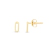 Thumbnail Image 1 of Oval Link Stud Earrings 14K Yellow Gold