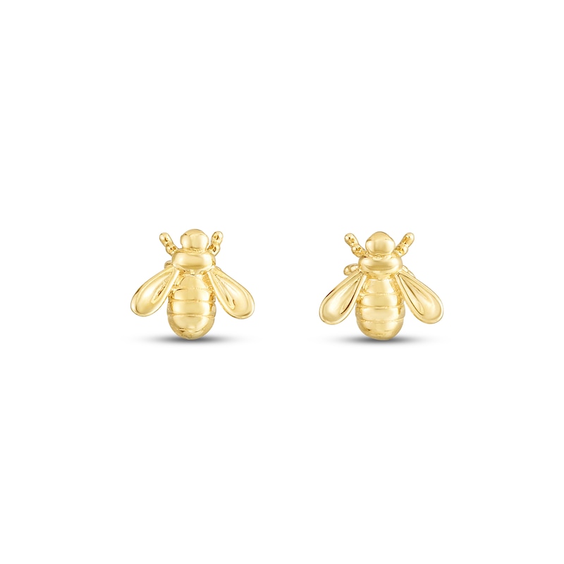 Main Image 2 of Bumblebee Stud Earrings 14K Yellow Gold