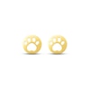 Thumbnail Image 2 of Paw Print Disc Stud Earrings 14K Yellow Gold