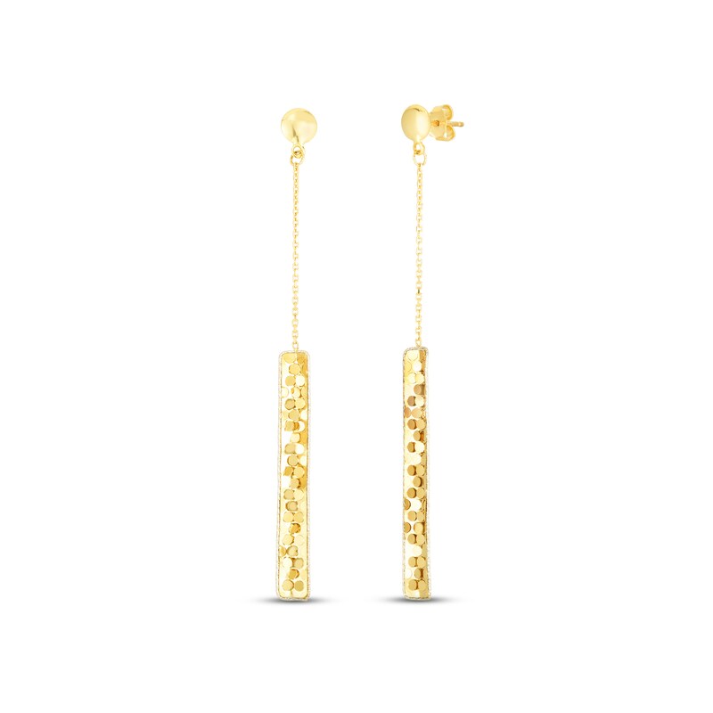 Confetti Drop Earrings 14K Two-Tone Gold