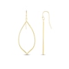 Thumbnail Image 1 of Tube Petal Drop Earrings 14K Yellow Gold