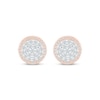 Thumbnail Image 1 of Multi-Diamond Stud Earrings 1-1/8 ct tw Round-cut 10K Rose Gold