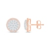 Thumbnail Image 2 of Multi-Diamond Stud Earrings 1-1/8 ct tw Round-cut 10K Rose Gold
